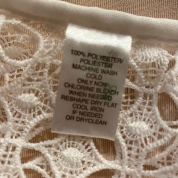 LOFT Crochet Lace 3/4 Sleeve Top - Picture 10 of 11